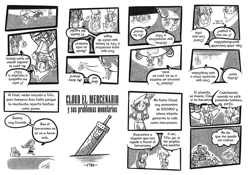 Cloud el mercenario y sus problemas monetarios