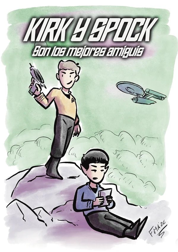 Portada de Kirk y Spock son los mejores amiguis